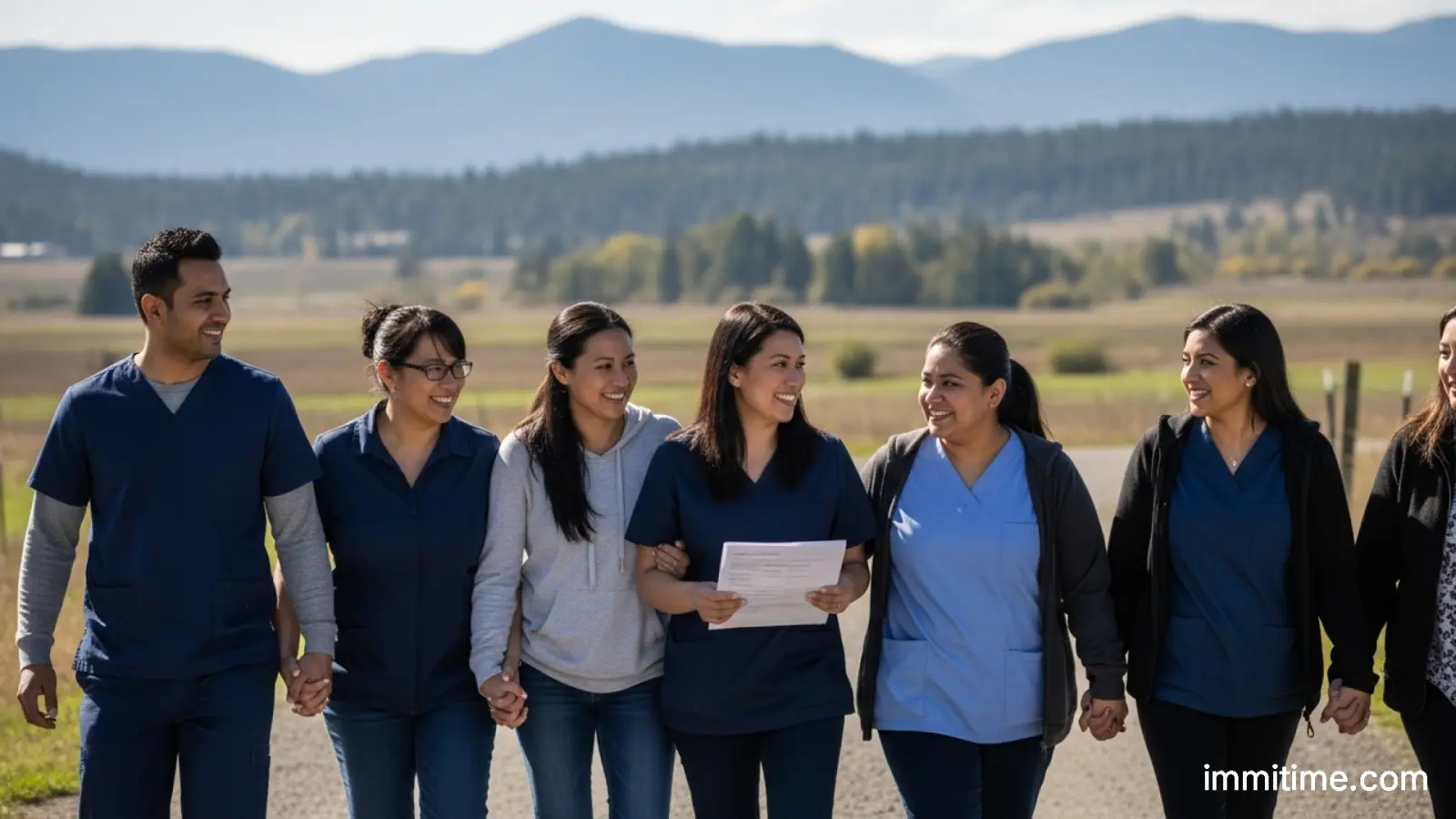 A calendar highlighting the dates June 15, 2026, and August 31, 2026, emphasizing the limited registration window for the BC PR pathway for healthcare support workers.