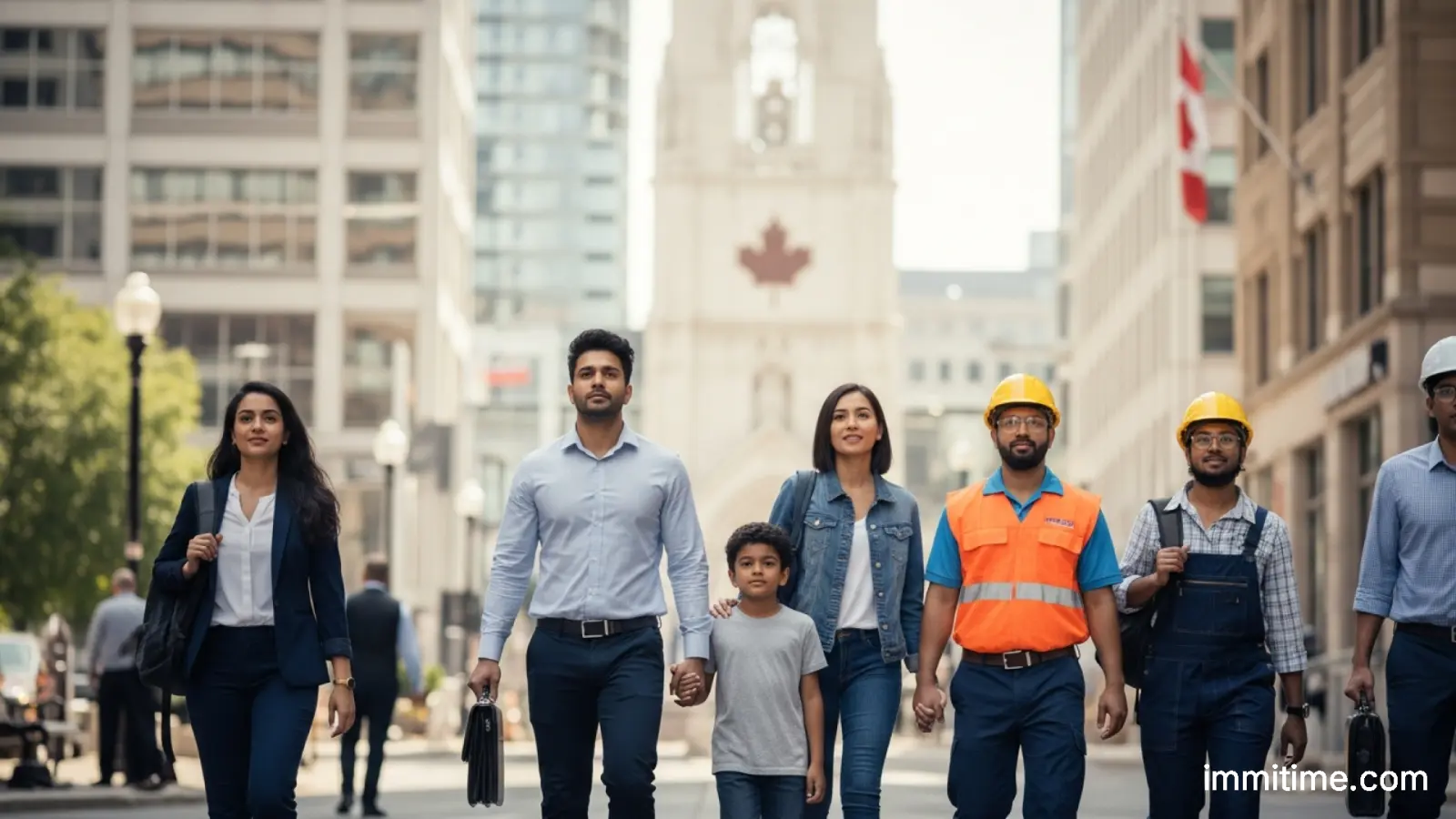 A visual representation of nine distinct OINP stream icons dissolving, symbolizing the revocation of Ontario's current immigration categories on May 30, 2026.