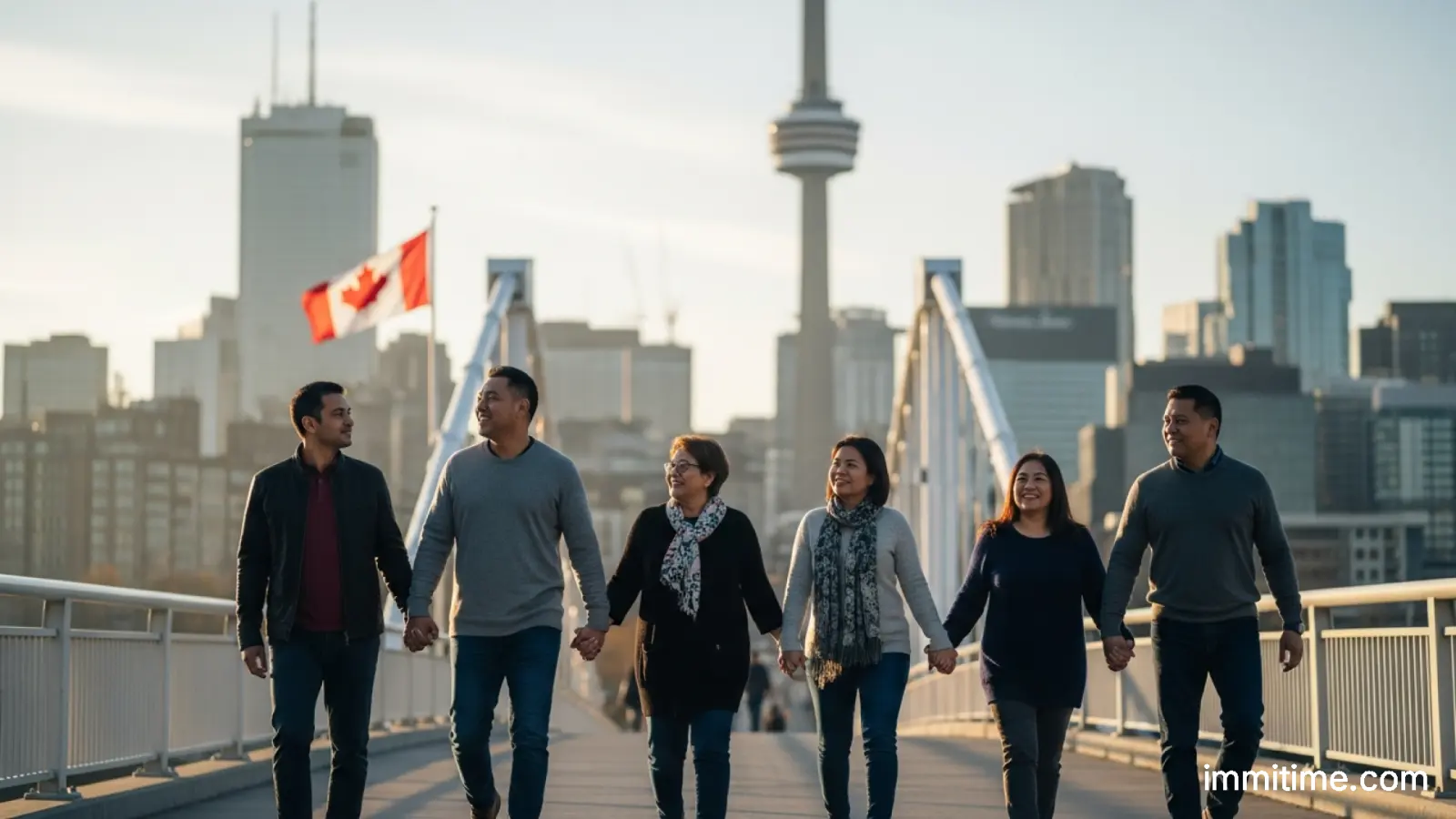 A stack of various official documents like birth certificates, marriage licenses, and passports, representing the critical paperwork needed for Canadian citizenship applications.
