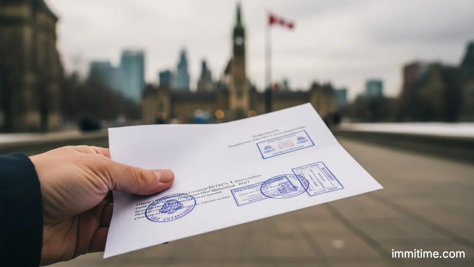 A stack of various official documents and certificates, representing the importance of proper source documentation for immigration applications.