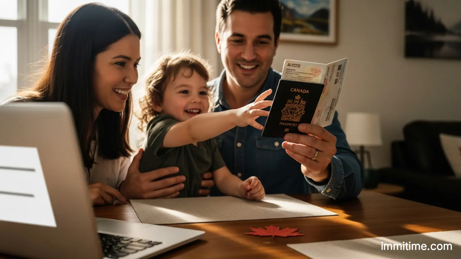 An infographic detailing the passport application forms and fees for adopted children and adults applying from the US and other countries.